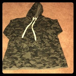 Camp print hoodie